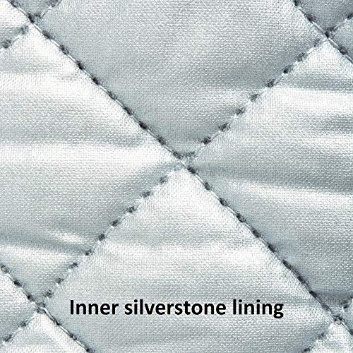 DII Basic Terry Cotton Potholders Set - Gray 3 Piece Kitchen Heat-Resistant Gloves