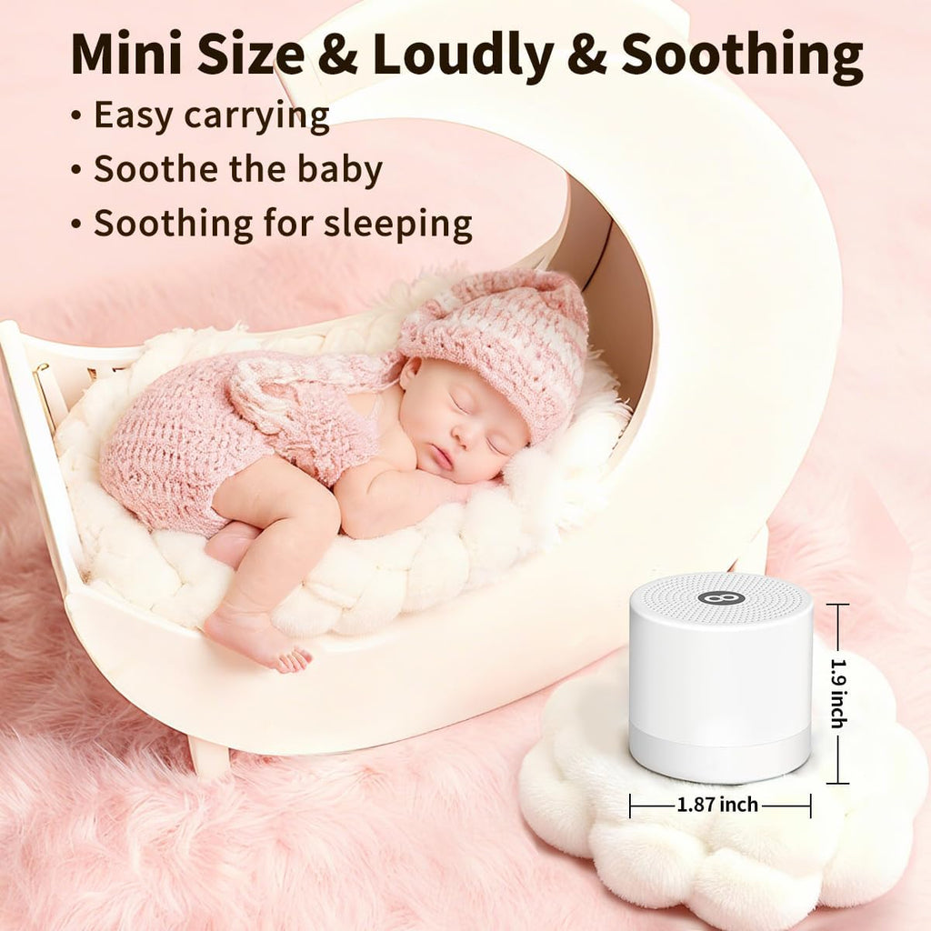 Sound Machine Mini | White Noise Machine with 30 Soothing Sounds & Timers - Portable for Travel