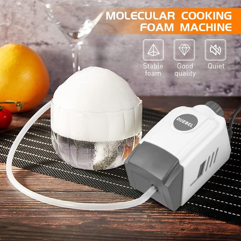 DUEBEL Molecular Gastronomy Foam Generator, Stepless Speed Regulating Foam Generating Kit, Creative Chef Cooking Tool