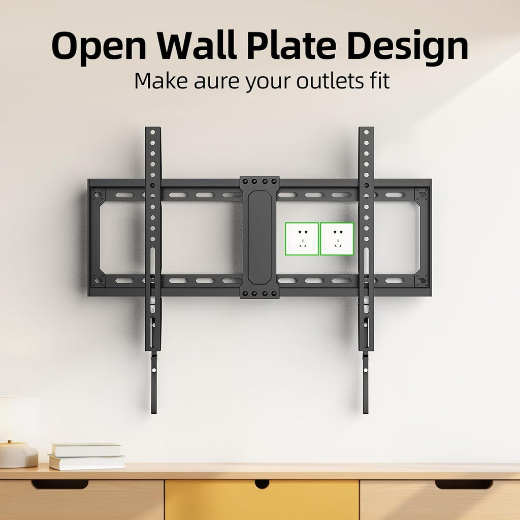 USX MOUNT TV Wall Mount - Low Profile Fixed Bracket for 42-95 Inch TVs | Supports Up to 132 lbs