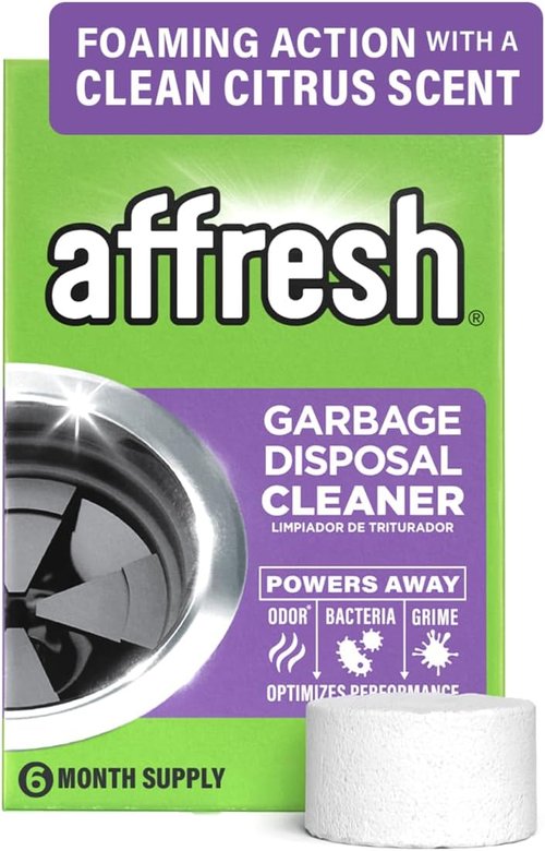 Affresh Garbage Disposal Cleaner - Eliminates Odor-Causing Bacteria & Grime | 6 Tablets, 6 Month Supply