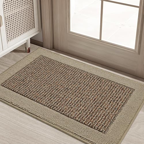Indoor Dirt Trapper Door Mat 20" x 32" - Non-Slip Washable Entryway Rug