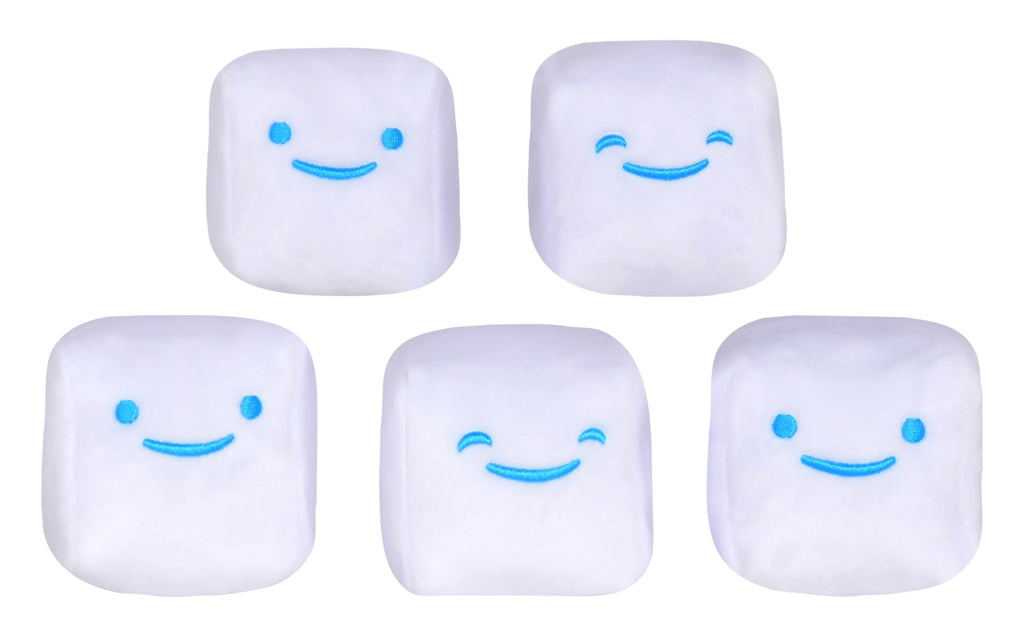 iscream Kraft Jet-Puffed Marshmallow 17.5" x 11" Pillow Set with Mini Marshmallow Pillows