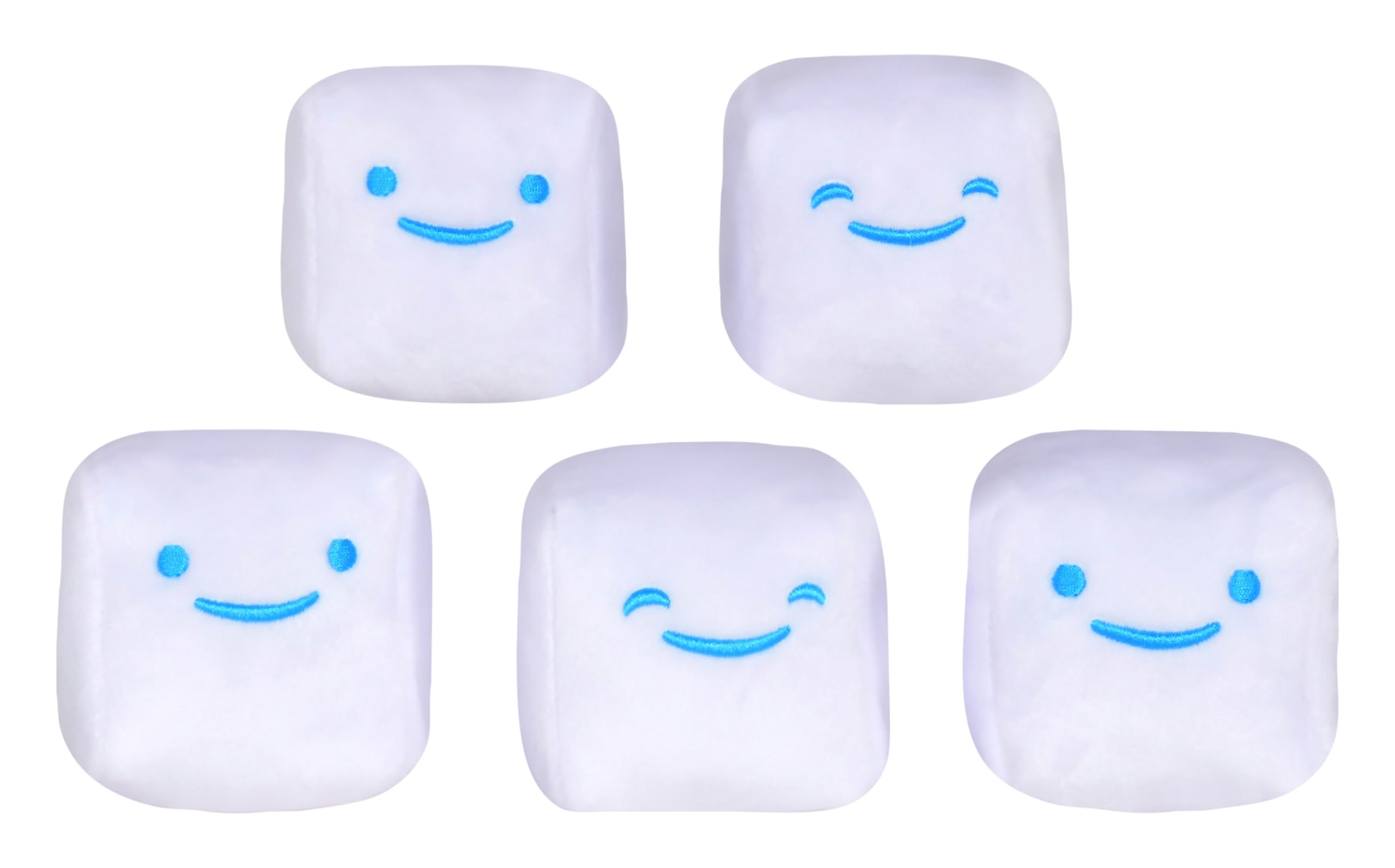 iscream Kraft Jet-Puffed Marshmallow 17.5" x 11" Pillow Set with Mini Marshmallow Pillows
