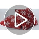20x20 Reversible Christmas Pillow Covers Set of 2 - Green Snowflake & Tree