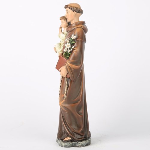 Buildclassic St. Anthony Statue with Infant Jesus - Blessed Religious Gift | 10" Renaissance Home Décor