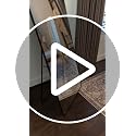 56" x 21" Full Length Floor Mirror, Aluminum Alloy Frame - Black