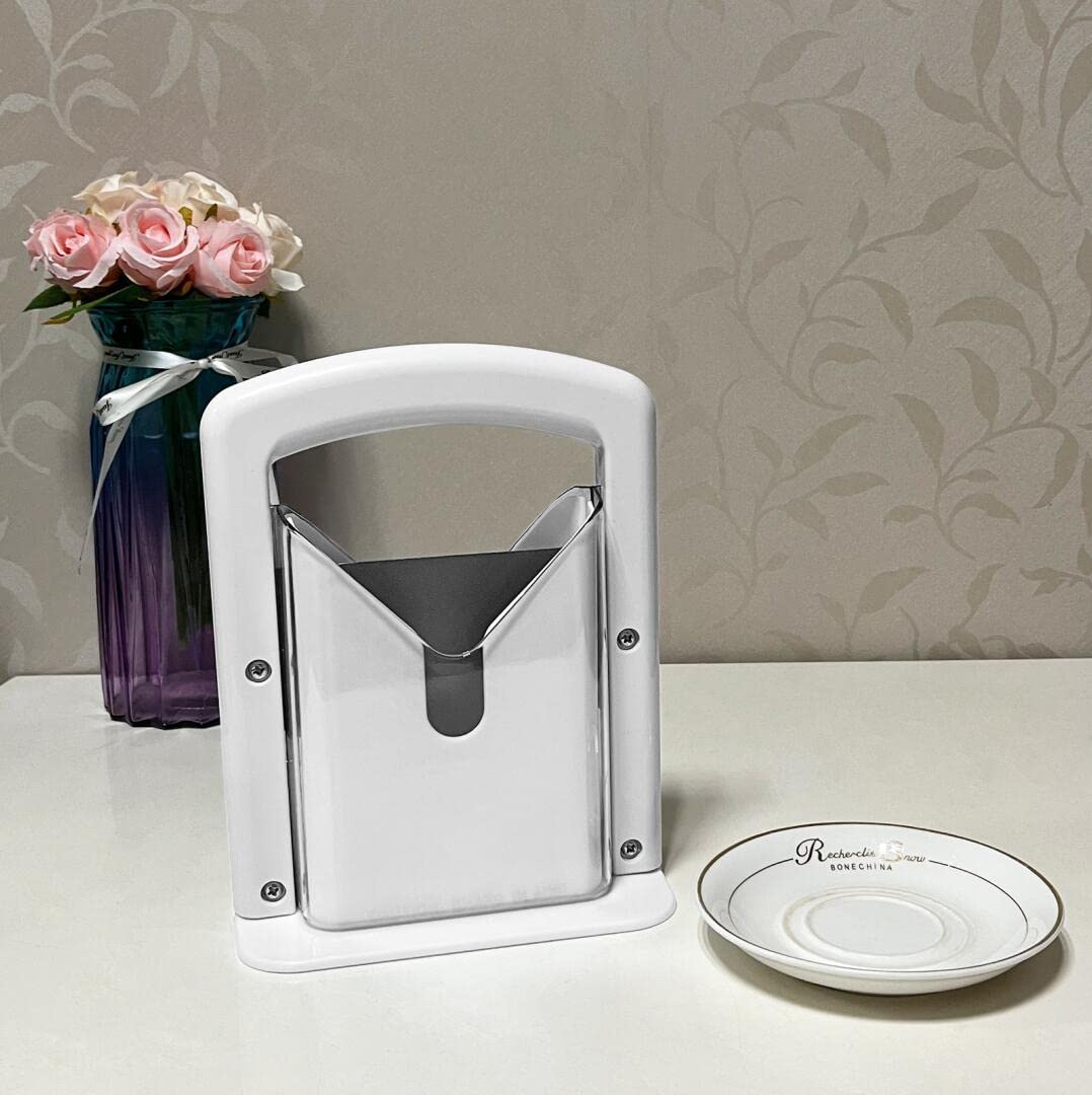 Bagel Slicer, Bagel Cutter Stainless Steel (White)