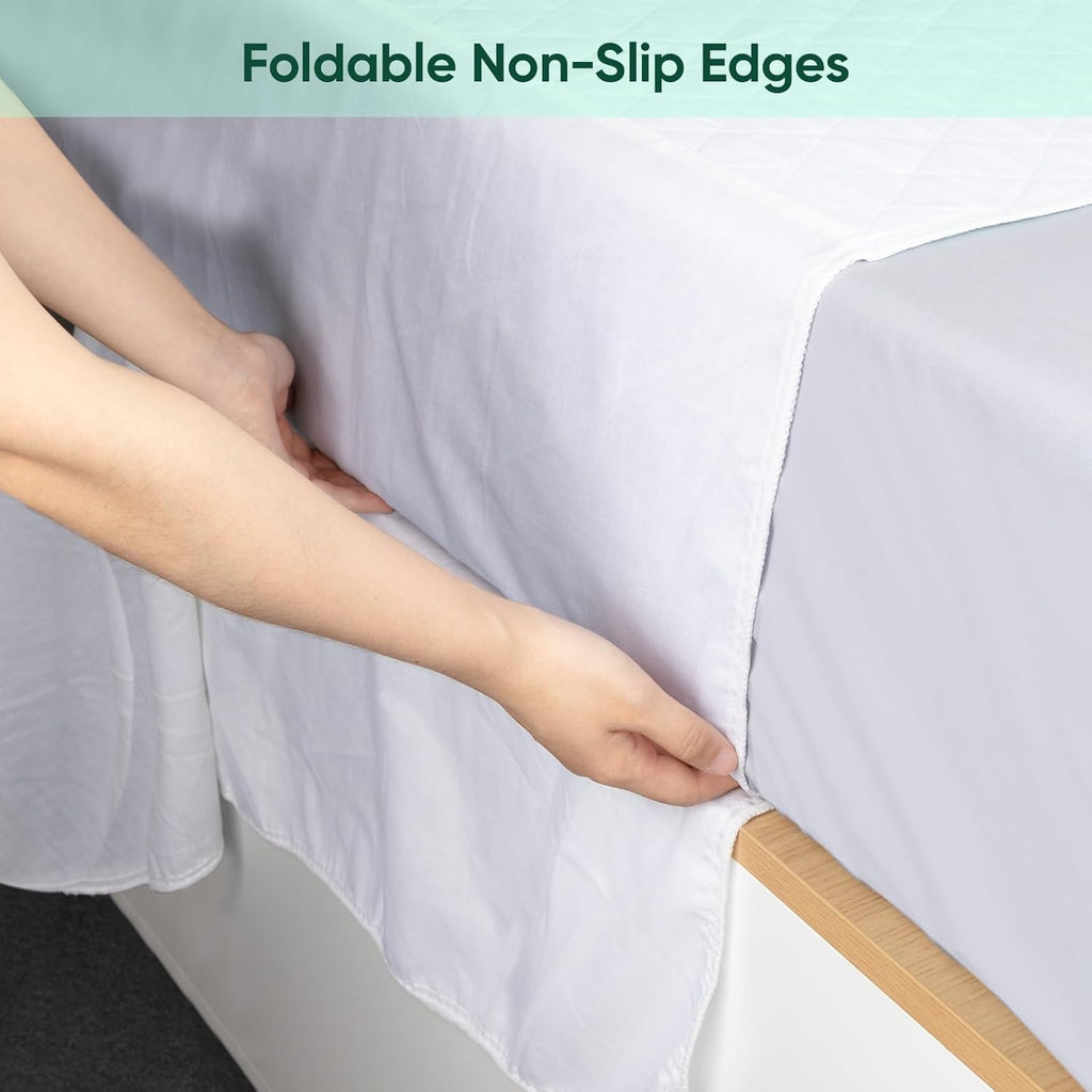 Regine Switzerland Washable Waterproof Bed Pads - Queen Size (60" x 36") for Incontinence Support