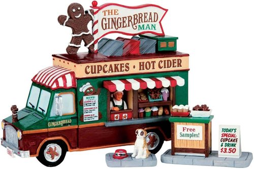 Lemax - Gingerbread Man Figurines Set of 3 | Festive Holiday Decor