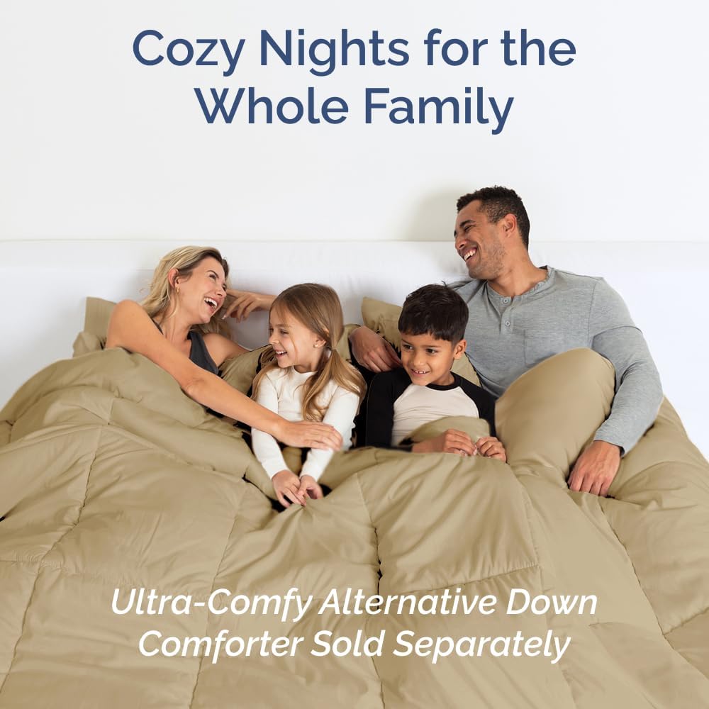 Skiennix Twin XL Sheet Set - Comfy Cooling Bed Sheets with Deep Pockets - Ultra-Soft & Wrinkle-Free - Beige