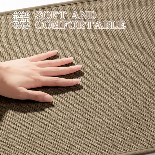 Chakme Ultra Thin Non-Slip Quick Dry Bath Mat 24x17 Dark Beige
