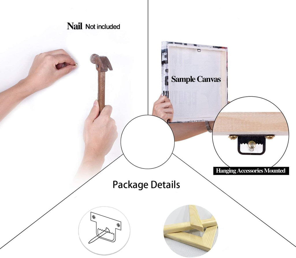 Ten Things That Require Zero Talent Motivational Posters Inspirational Wall Art Prints on Canvas Modern Home Decor Painting Artwork for Living Room Stretched and Framed Ready to Hang [24''W x 36''H]