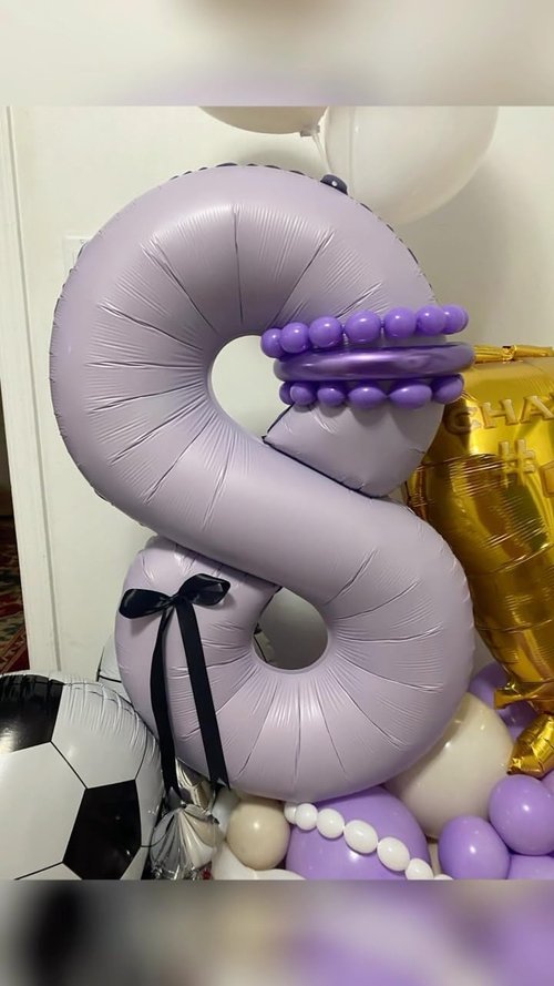 Lilac | 40-Inch Number 3 Balloon - Lavender Birthday Decorations for Kids & Women’s Parties