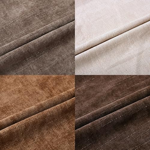 Set of 4 Chenille Throw Pillow Covers 18x18 Inch, Textured Farmhouse Style