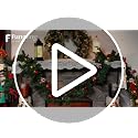 FUNPENY 9ft Pre-Lit Artificial Christmas Garland with 50 LEDs, Red, 8 Modes