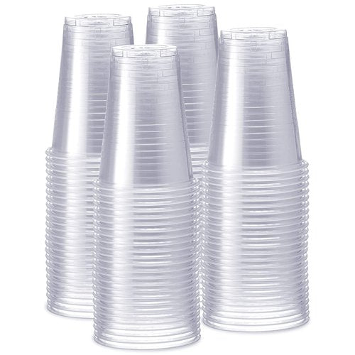GUSTO 16 oz Clear Plastic Cups [240 Count] Disposable Cold Drinking Cups for Parties, Events, & Everyday Use – BPA-Free, Durable Polypropylene (Formerly Comfy Package)