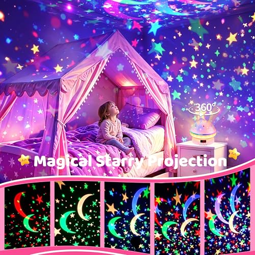 Star Night Light Projector for Kids with Timer, Rotation and Remote Control