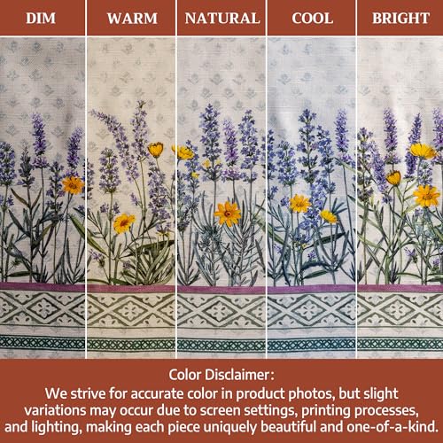Maison d'Hermine Fanny Lavender 13x19 Placemats Set of 4 - 100% Cotton, Reusable