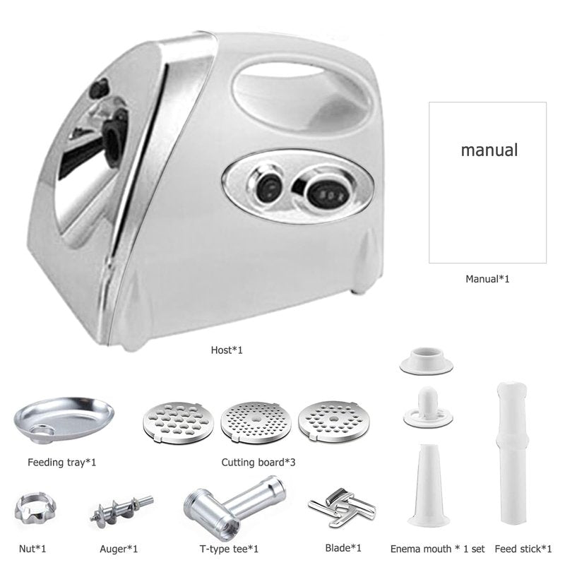Electric Meat Grinder, Heavy Duty Meat Mincer, Sausage Stuffer Maker, Food Grinder Household Multifunctional Mincer Sausage Stuffer
