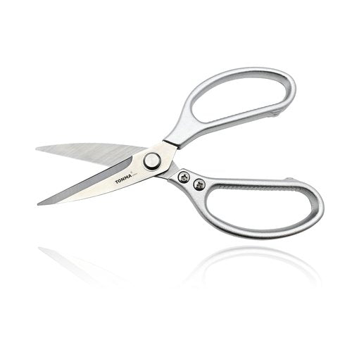 TONMA Kitchen Scissors All Purpose [Made in Japan] Effortless Cutting, Quality Japanese Ergonomic Handle Heavy Duty Poultry Shears for Herbs, Chicken, Food, Office, Leather
