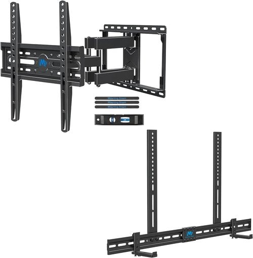 Mounting Dream TV Wall Mount - Swivel & Tilt for 32-65 Inch TVs | Includes Soundbar Bracket MD5425