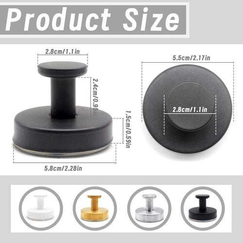 Benvo Suction Cup Hooks - No Drill Stainless Steel Hanging Hooks for Bathroom & Kitchen | 2 Pack, Gray