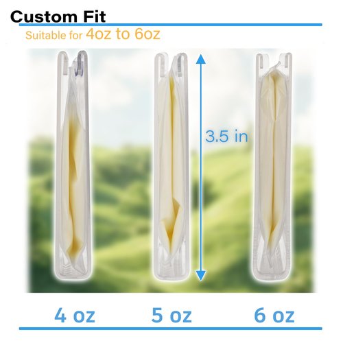 Ugotfeels Breastmilk Storage Container with Freezer Flattener Kit to Flatten Standing Breast Milk Bags in Organizer Bins Save Refrigerator Space(2 Pack)