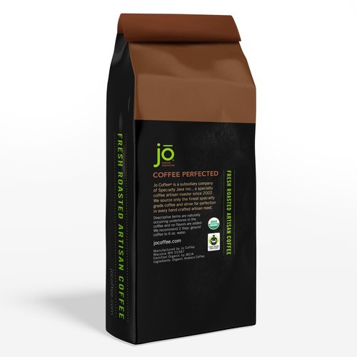 NO FUN JO DECAF: 10 oz, Organic Decaf Ground Coffee, Swiss Water Process, Fair Trade Certified, Medium Dark Roast, 100% Arabica Coffee, USDA Certified Organic, Chemical & Gluten Free by Jo Coffee®