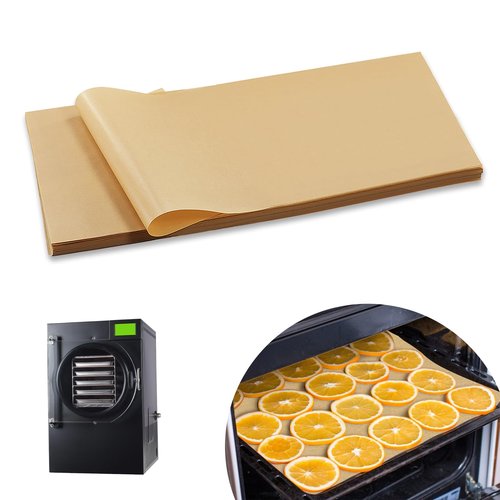 300 PCS Freeze Dryer Tray Mats for Harvest Right Dryer - Freeze Dryer Parchment Paper Set for Medium Trays - Non-Stick Baking Mats One-Off Parchment Paper Harvest Right Accessories (17" x 6.8")
