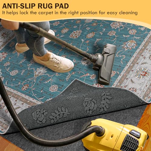8x10 Ft Waterproof Rug Pad, Non-Slip Felt Underlay for Hardwood Floors