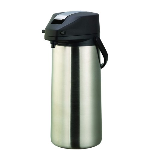 Ideal Settings 213020001 Airpot, Stainless Steel Lined, 3 Liter, Stainless/Black