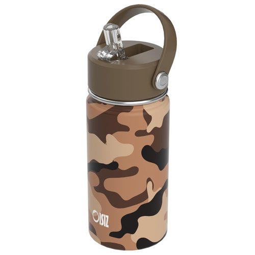 OISIZ Kids Water Bottle with Straw Lid 14oz, Vacuum Insulated 316 Stainless Steel Water Bottles for Kids for School, Leakproof Water Bottle, BPA Free and Keep Cold for 24 Hours
