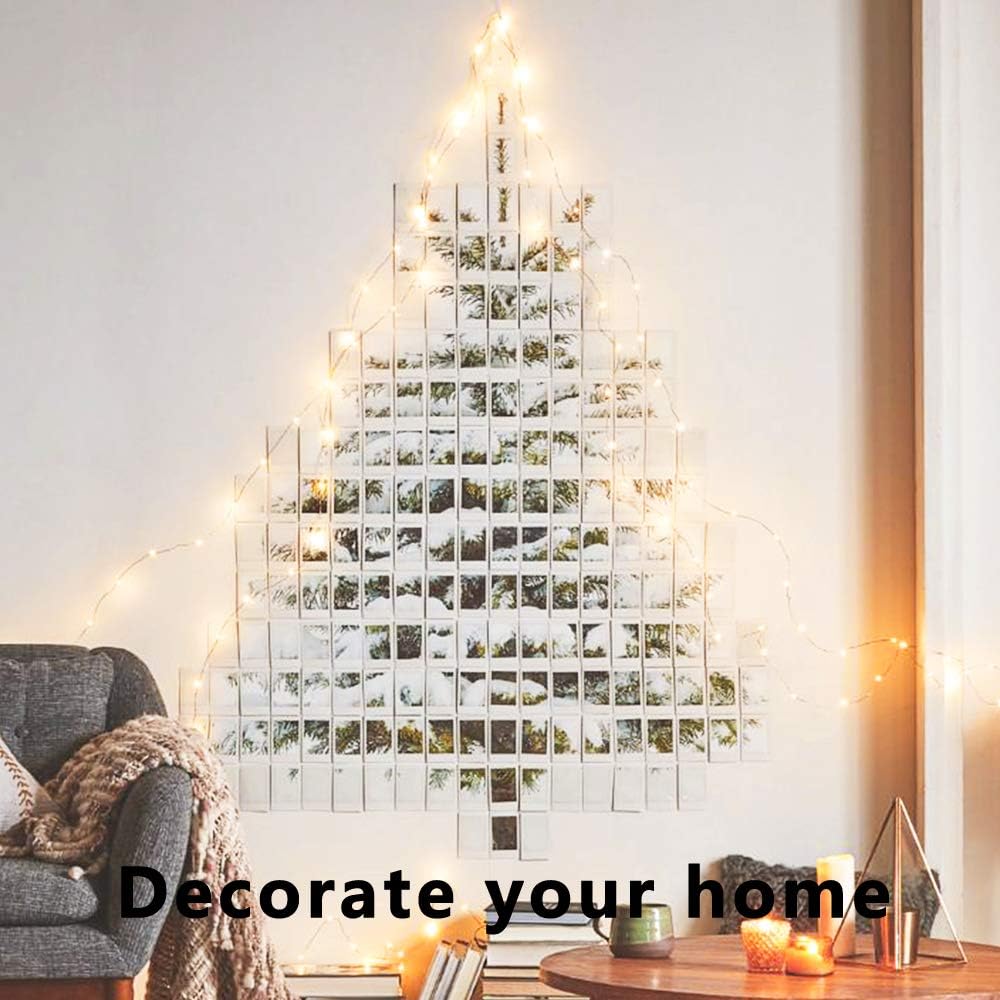 Skiennix Copper Wire String Lights - 132 Feet, 400 LEDs, Dimmable Warm White | 8 Scene Modes for Indoor Decor