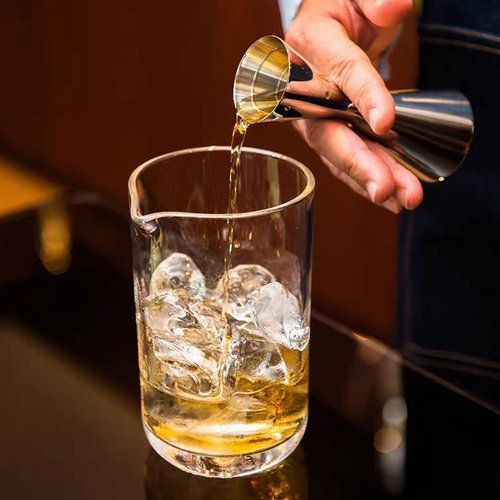 LILIWER Japanese Jigger for Bartending,Cocktail Shaker 2 OZ 1 OZ with Measurements Inside,Premium 304 Food Grade Stainless Steel (Silver, 2/1 oz)
