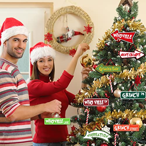 Green Christmas Tree Ornaments 16-Pack Holiday Decor by ssailue