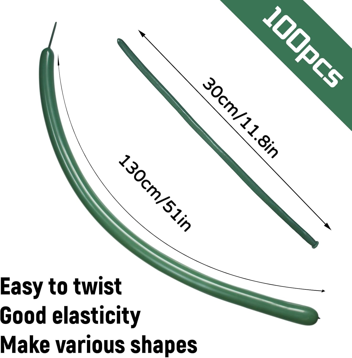 Sage Green 260 Balloons by [Brand Name] - Thick Latex Twisting Balloons for Animal Models | Perfect for Halloween & Birthdays