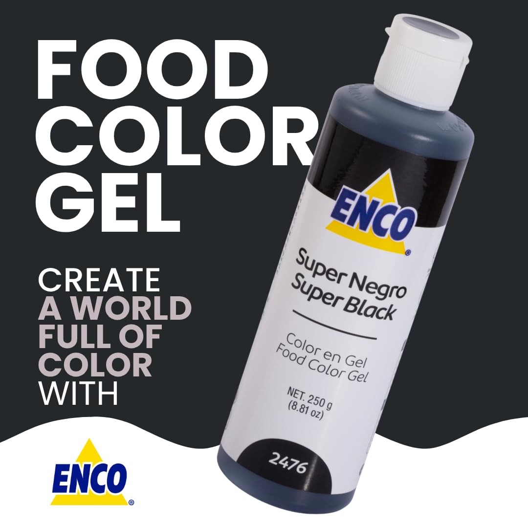 ENCO Gel Food Coloring 8.8 oz (Super Black)