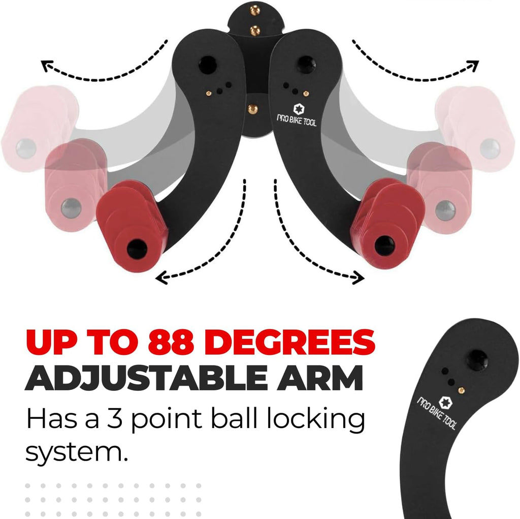 Pro Bike Tool Bike Wall Mount - Horizontal Indoor Rack for 1 Bicycle | Safe & Secure Storage Solution