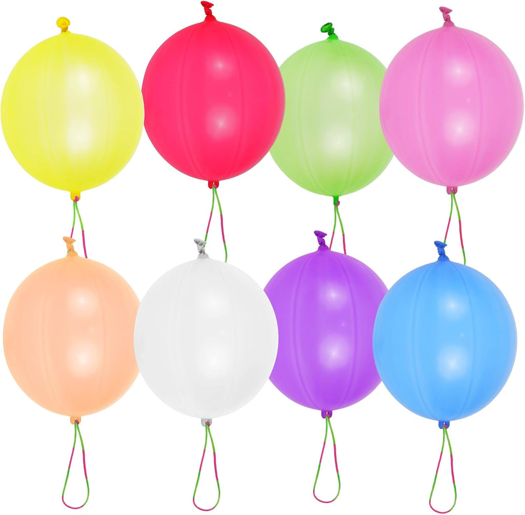 Neon Punch Balloons - Heavy Duty Party Favors for Kids | 40-Pack Easter Basket Stuffers & Sensory Toys