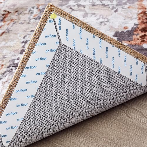 Non-Slip Rug Grippers for Hardwood Floors - 10 Pack Anti-Slip Carpet Stickers