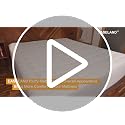 EASELAND Queen Size Mattress Pad Quilted Pillow Top Mattress Topper White