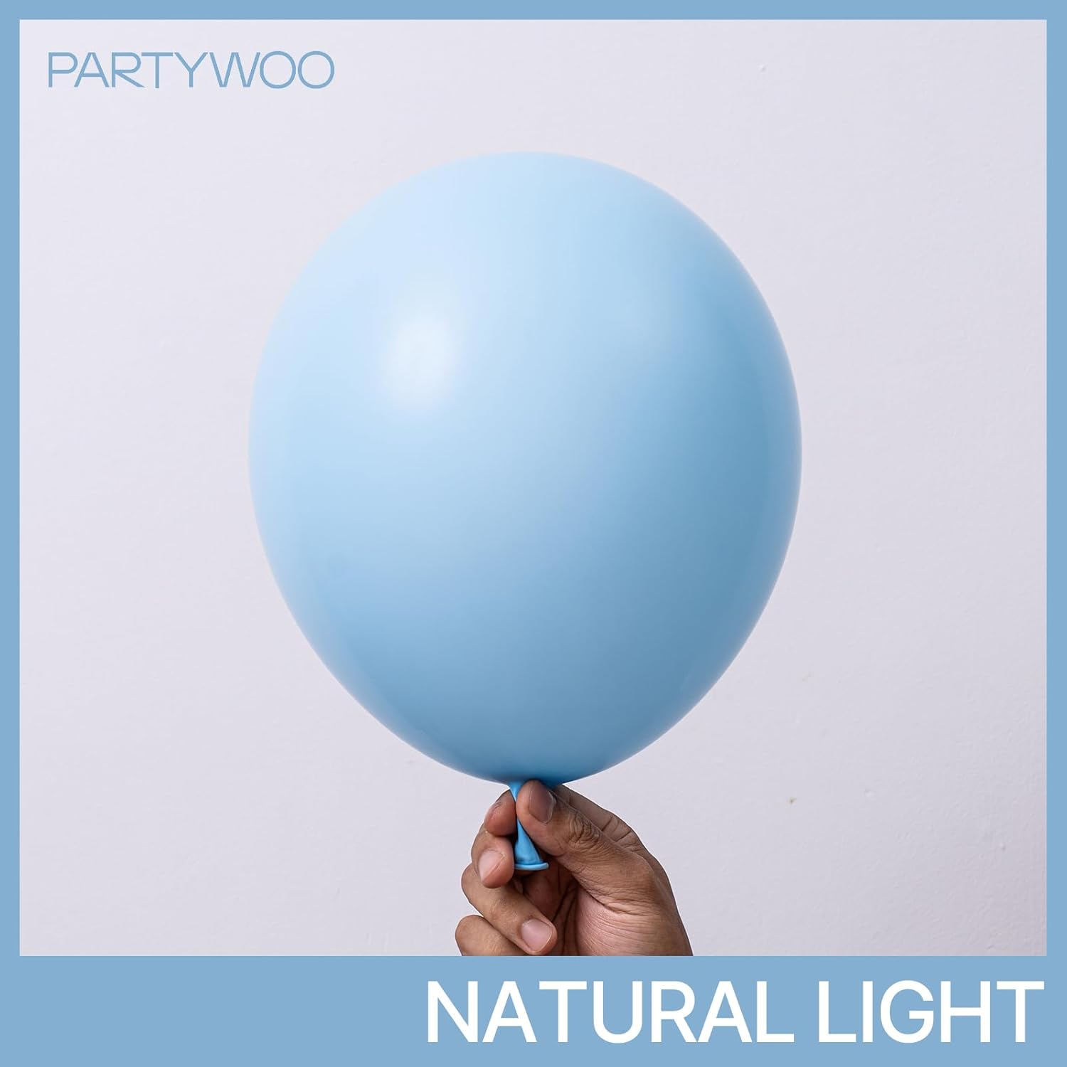 PartyWoo Blue Balloons - 100pcs 12 Inch Latex Helium Balloons for Birthday & Events