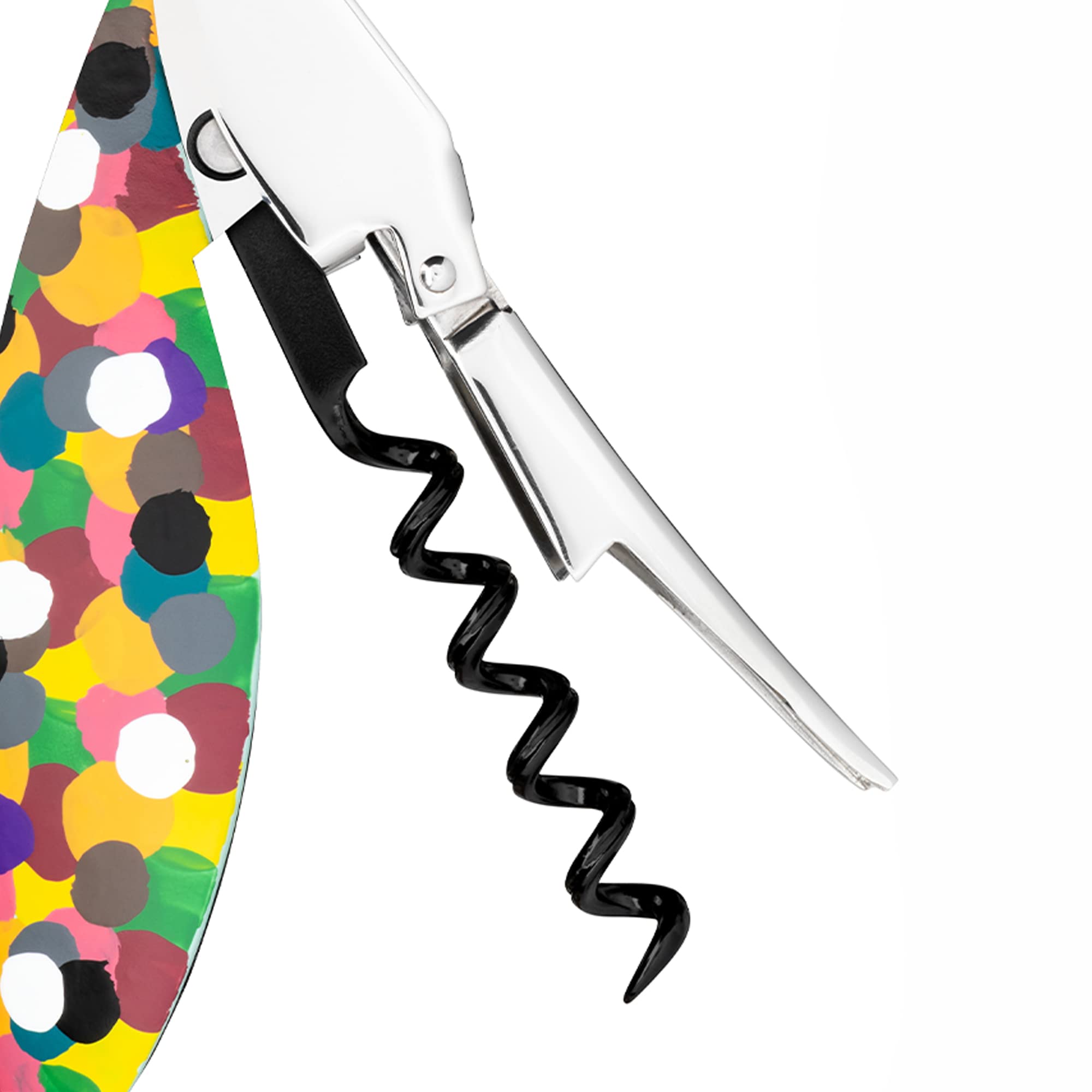 Alessi AAM32 1 Parrot - Sommelier Design Corkscrew, Cast Aluminum and PC, Molticolor