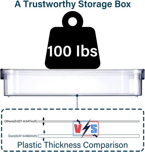 Clear Plastic Storage Box - 5.5qt Snap-Tight Latch Organizer | 4 Pack for A4 Files, Photos, Crafts