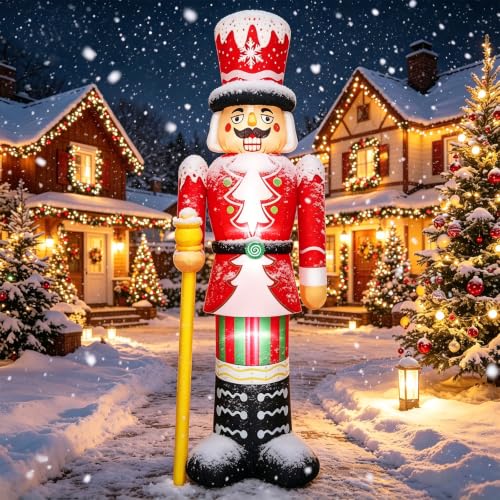8FT Inflatable Nutcracker Decoration - Christmas Yard & Garden Display