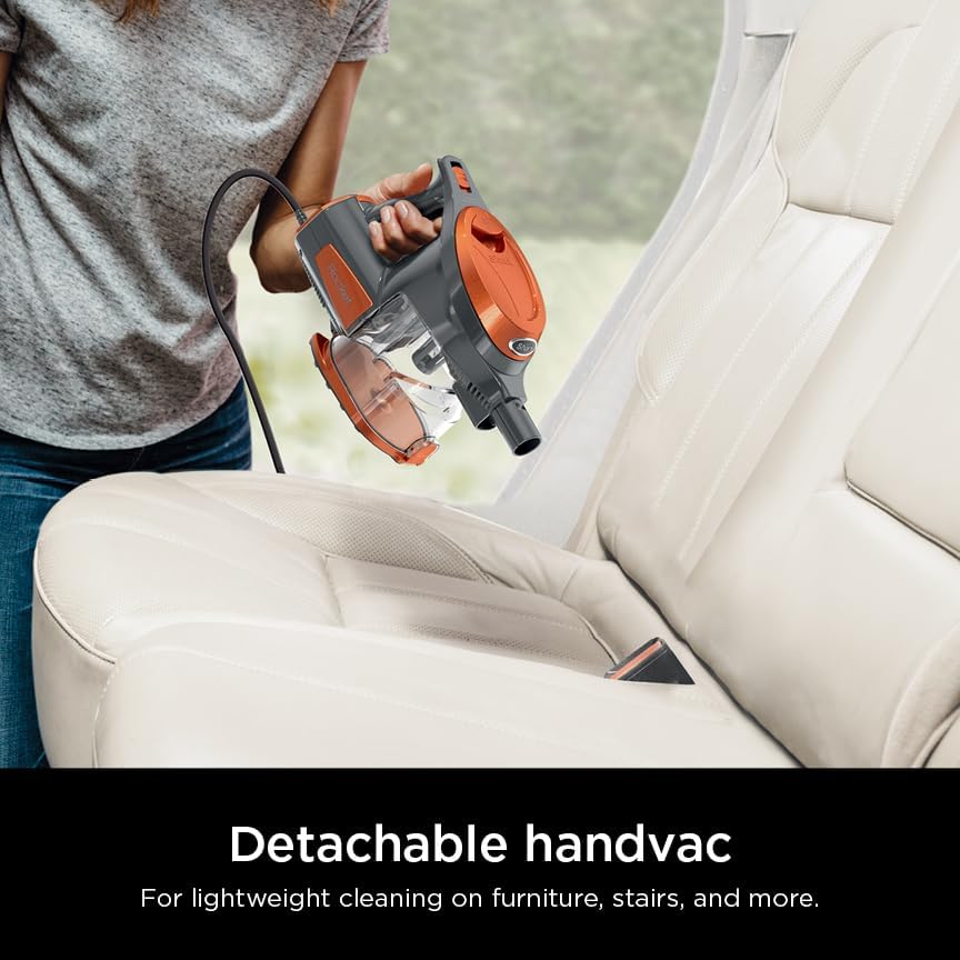 Shark HV302 Rocket Pet Corded Stick Vacuum - Lightweight, Swivel Steering for Carpets & Hard Floors | Includes Hand Vacuum & Tools in Orange