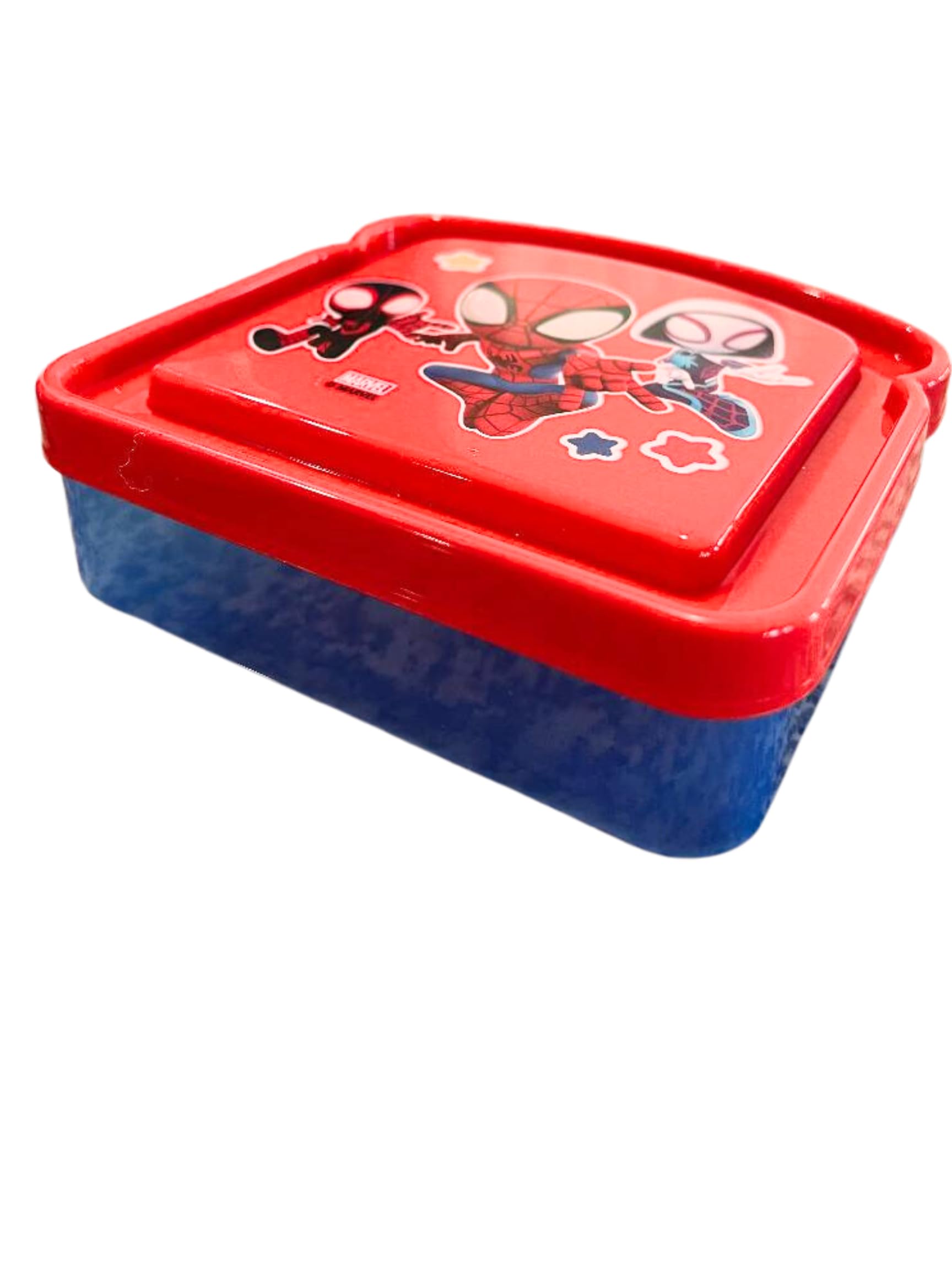 Spider-Man and Friends Reusable Sandwich Box Compact Food Storage Container - BPA Free - Great for Kids Lunches and Snacks