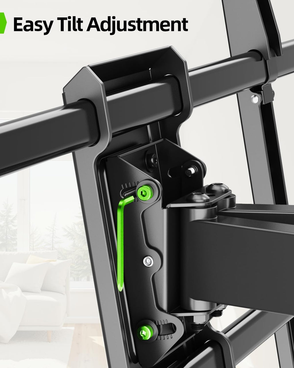 USX MOUNT Heavy Duty Full Motion TV Wall Mount - Fits 60-120 Inch TVs, Holds 220lbs, Max VESA 900x600mm