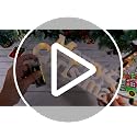 Merry Christmas Sign LED Hanging Ornament for Indoor/Outdoor Decor